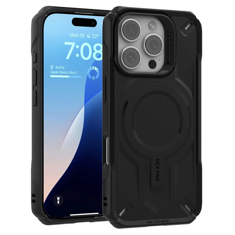 JTLEGEND REX iPhone 16 Pro Max Mobilskal Magsafe Shockproof (Svart) | 2353 | AlltMobil