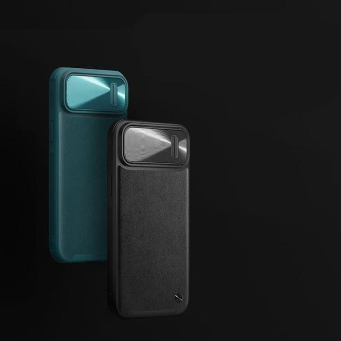 Nillkin - Nillkin iPhone 14 Skal CamShield Läder S - Svart