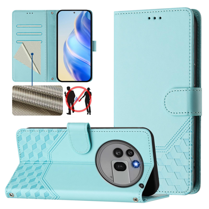 A-One Brand - Nothing Phone (3a) Pro Plånboksfodral Imprinted Honeycomb RFID