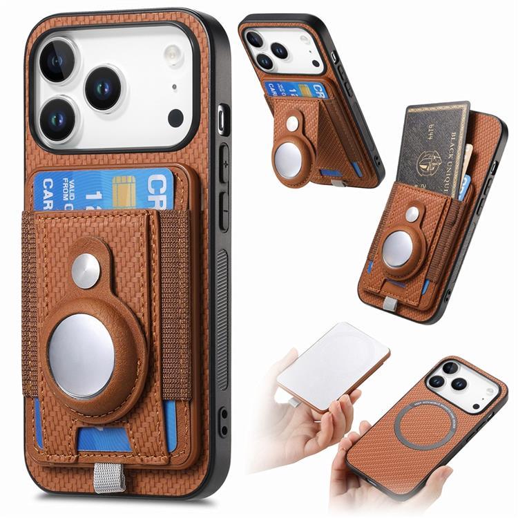 iPhone 17 Pro Max Mobilskal Detachable korthållare - Brun | 2353 | AlltMobil