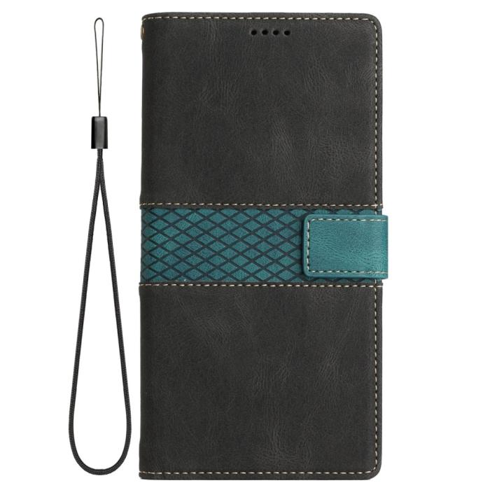A-One Brand - Splicing Design iPhone 7/8/SE 2020/SE 2022 Plånboksfodral - Svart