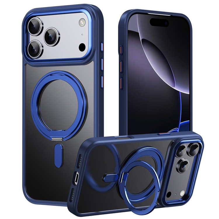 iPhone 17 Pro Max Mobilskal MagSafe Kickstand Matte - Blå | 2353 | AlltMobil