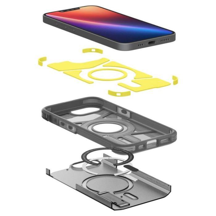 Spigen - Spigen iPhone 16e Mobilskal Magsafe Tough Armor - Frost Svart