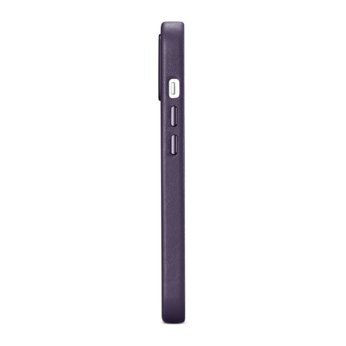 ICARER - iCarer iPhone 14 Skal MagSafe Äkta Läder - Mörklila
