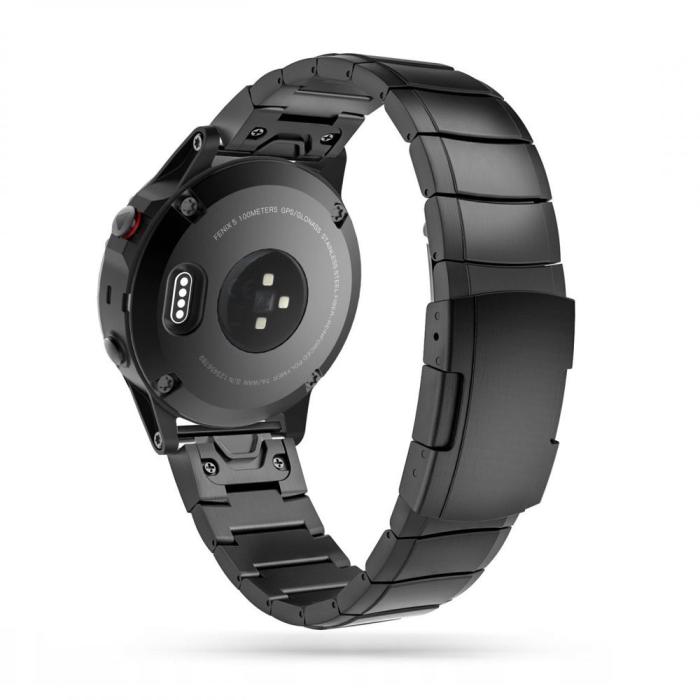 Tech-Protect - Tech-Protect Stålband Garmin Fenix 3/5X/3HR/5X Plus/6X/6X Pro/7X Svart