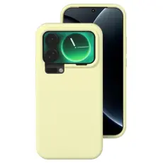 A-One Brand - Xiaomi 17 Pro Mobilskal Silikon Shockproof - Krämgul