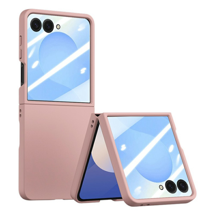 A-One Brand - Galaxy Z Flip 7 Mobilskal Stort Fönster Hård PC - Rosa