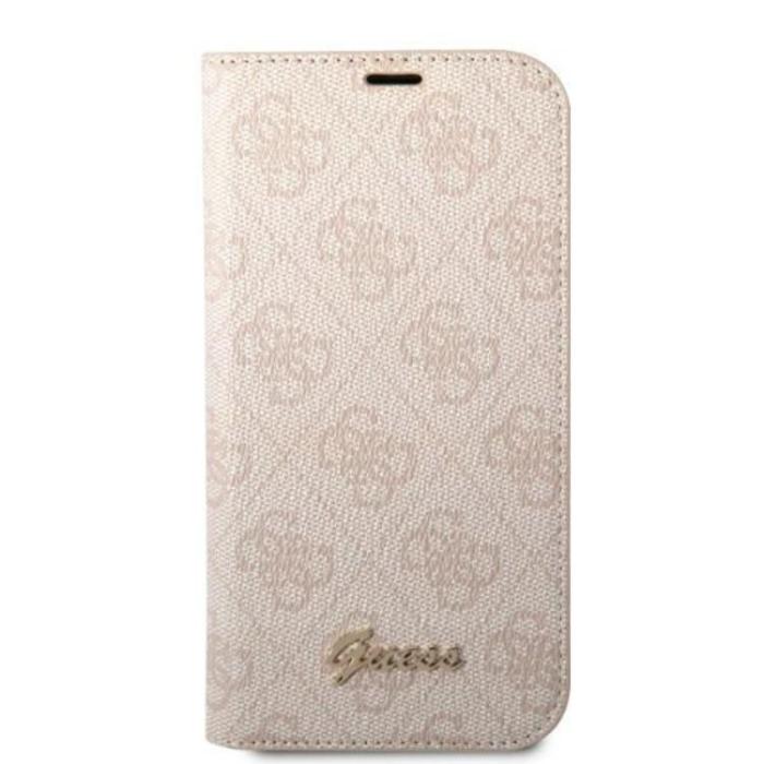 Guess - GUESS iPhone 14 Pro Max Plånboksfodral Vintage Gold Logo - Rosa