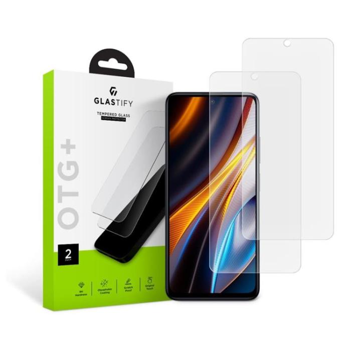 UTGATT - Glastify 2-Pack Xiaomi Poco X4 GT Härdat Glas Skärmskydd - Clear