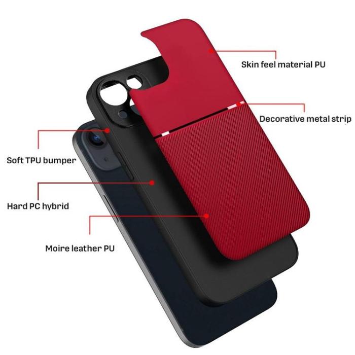 OEM - iPhone 16 Pro Max Mobilskal Noble - Röd