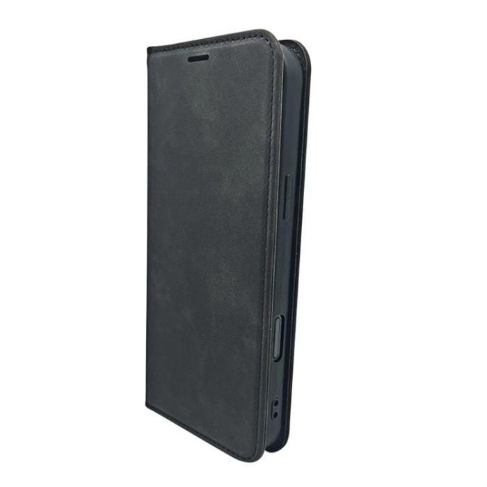 OEM - iPhone 16 Pro Plånboksfodral Smart Suede - Svart