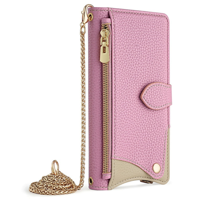 A-One Brand - OnePlus 15 5G Plånboksfodral Irregular Tail Style Läder - Rosa