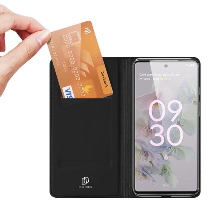 Dux Ducis - Dux Ducis Google Pixel 6a Plånboksfodral Skin Series - Svart
