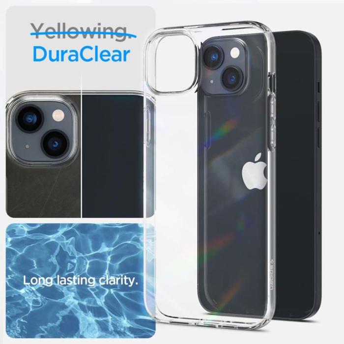 Spigen - Spigen iPhone 14 Plus Skärmskydd i Härdat Glas (2-Pack) + Skal Crystal Pack