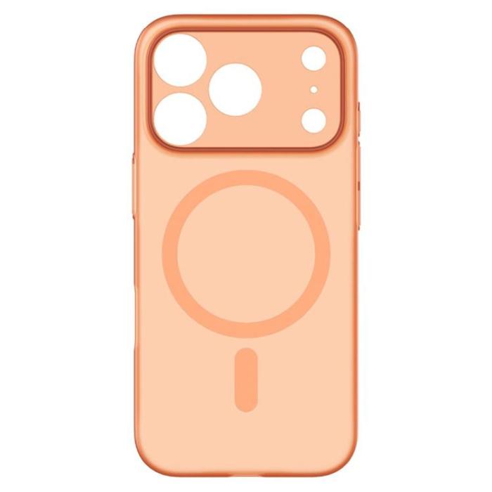 MOMAX - MOMAX iPhone 17 Pro Mobilskal MagSafe Ultra Slim - Transparent Orange