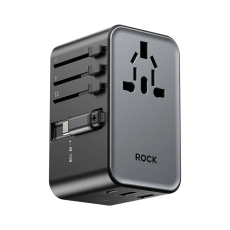 ROCK - ROCK Reseadapter 70W 2xUSB-A 1xUSB-C GaN