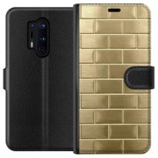 iSecrets - Pl&aring;nboksfodral till OnePlus 8 Pro med Gyllene Murstenar