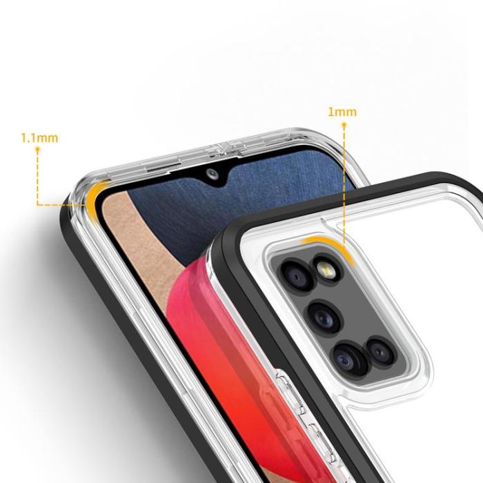 OEM - 3in1 Galaxy A03s Skal Frame gel - Svart