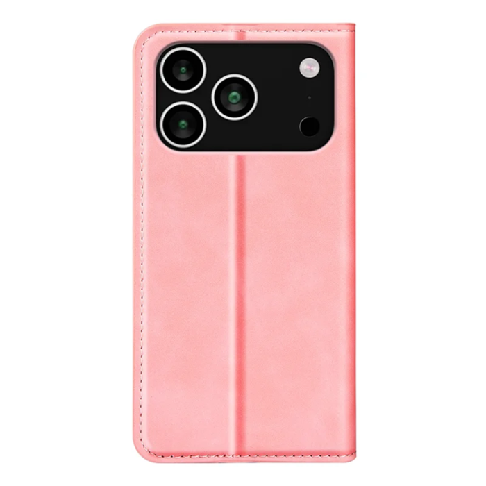 A-One Brand - iPhone 17 Pro Max Plånboksfodral Skin Touch - Rosa