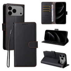 A-One Brand - iPhone 17 Pro Max Plånboksfodral RFID Blocking med Handledsrem