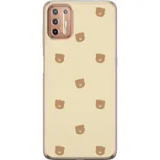 Gustaf - Mobilskal till Motorola Moto G9 Plus med Bj&ouml;rnm&ouml;nster