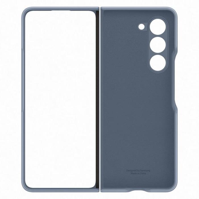 Samsung - Samsung Galaxy Z Fold 5 Mobilskal PU Läder - Blå