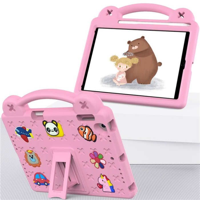A-One Brand - iPad Air 2 (2014)/Air (2013) Skal EVA Kickstand Shockproof - Rosa