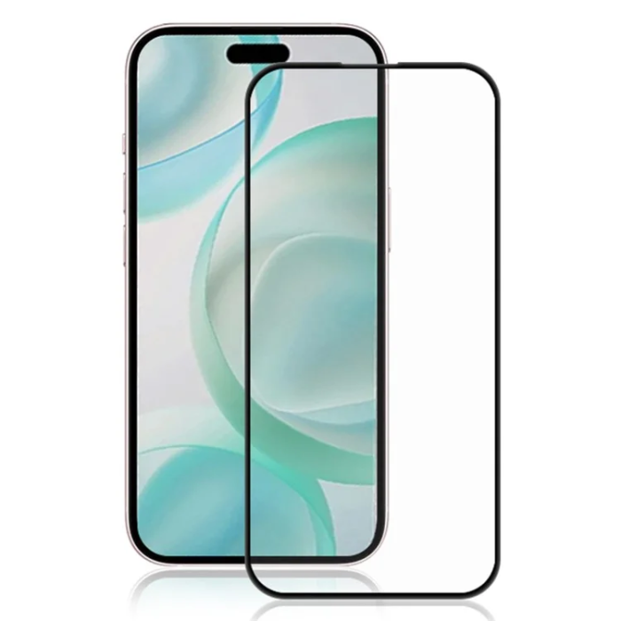 OEM - iPhone 16 Plastfilm Skärmskydd 5D Full Glue Ceramic - Svart