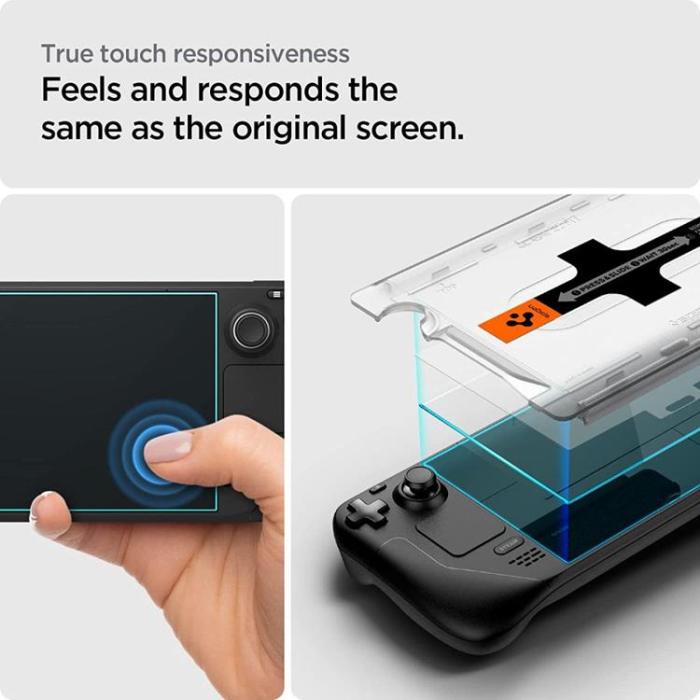 Spigen - Spigen Steam Deck Härdat Glas Skärmskydd EZ FIT - Clear