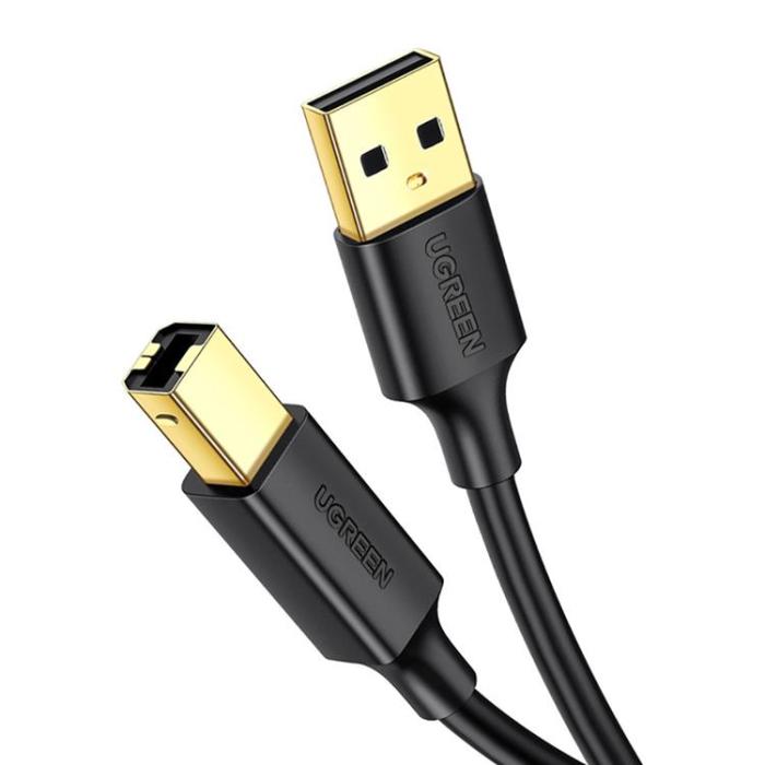 Ugreen - Ugreen USB Typ-B Till USB 2.0 Skrivar kabel 2m - Svart