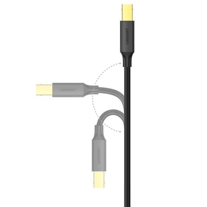 Ugreen - Ugreen USB Typ-B Till USB 2.0 Skrivar kabel 2m - Svart