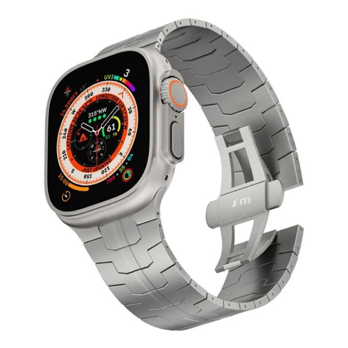 Just Mobile - Just Mobile Apple Watch Ultra 1/2 (49mm) Armband Titan - Silver