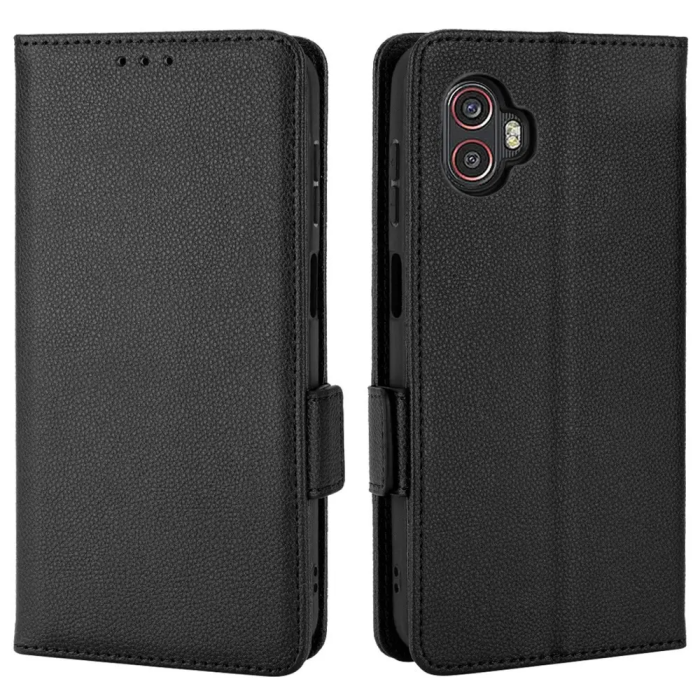 Taltech - Galaxy Xcover 6 Pro Plånboksfodral PU Läder - Svart