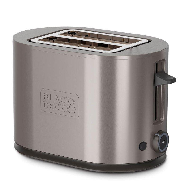 BLACK+DECK Brödrost Toaster 2-Slots 900W Inox