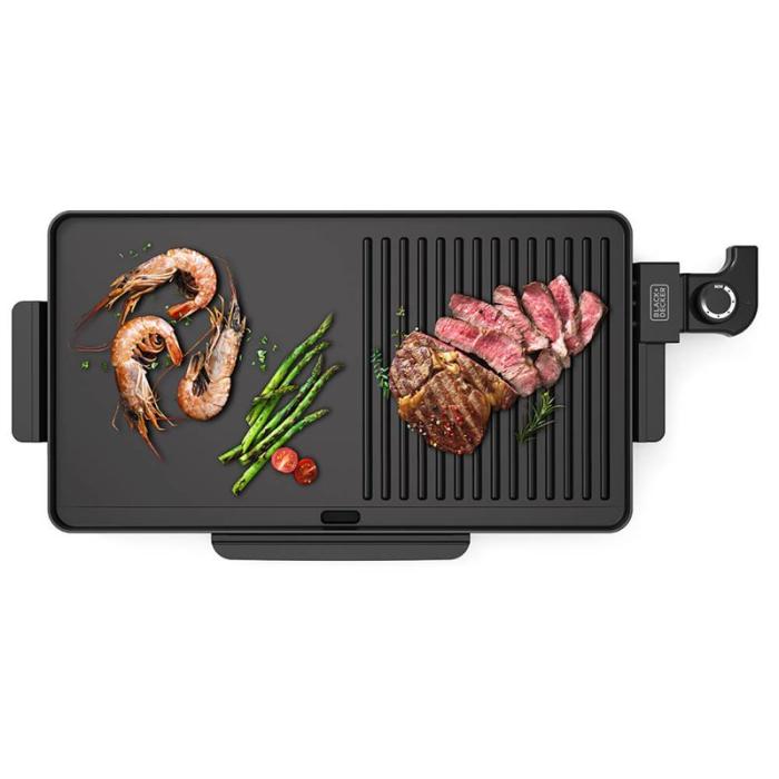BLACK+DECK - BLACK+DECK Bordsgrill Platt 2200W Svart