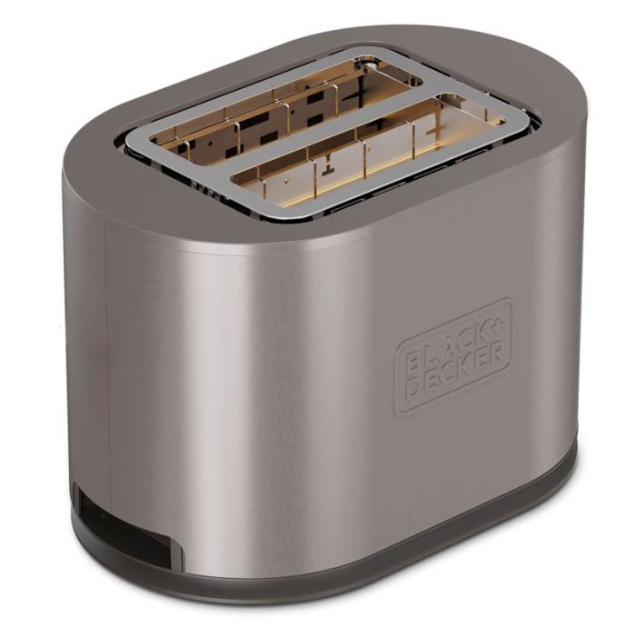 BLACK+DECK - BLACK+DECK Brödrost Toaster 2-Slots 900W Inox