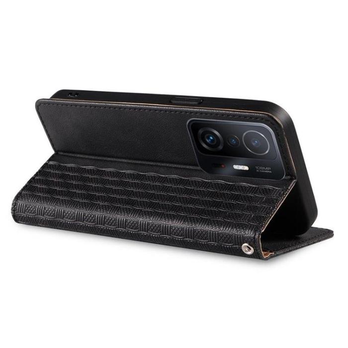 OEM - Galaxy A12 (2020/2021) Plånboksfodral Magnet Strap - Svart