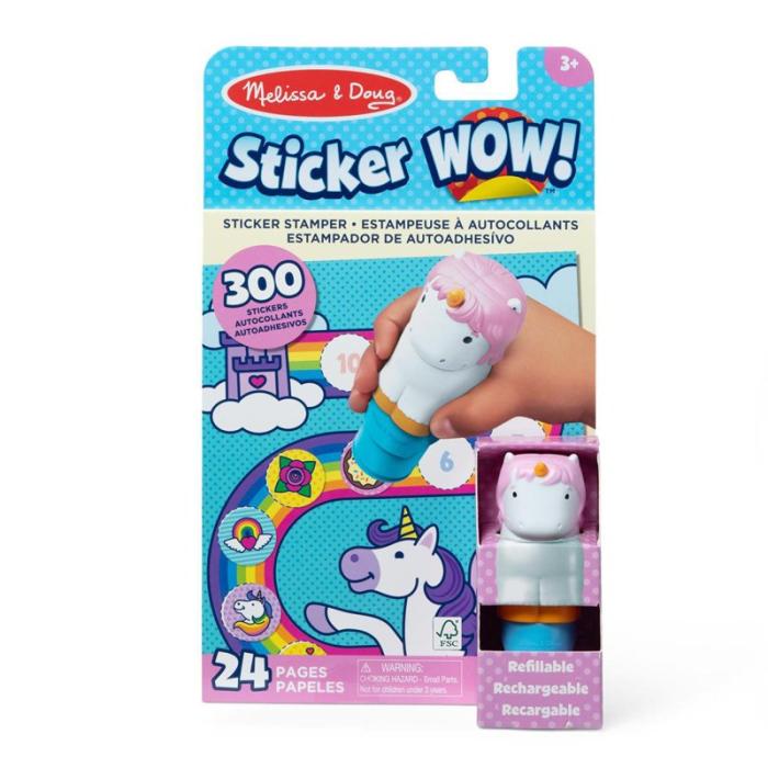 MND - MND Sticker Wow! Unicorn With Book & Stickers