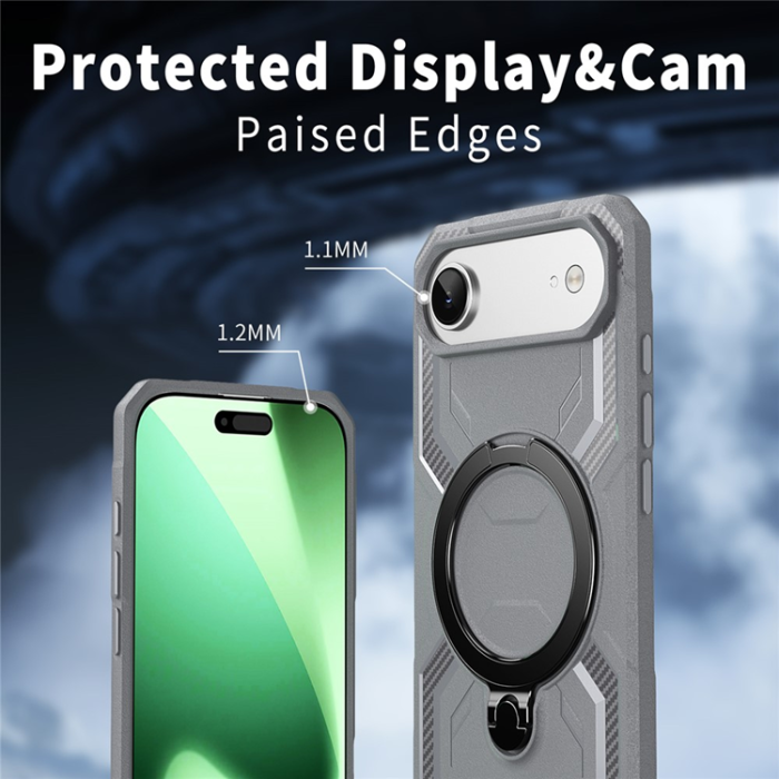 A-One Brand - iPhone Air Mobilskal MagSafe Kickstand TPU + PC - Grå