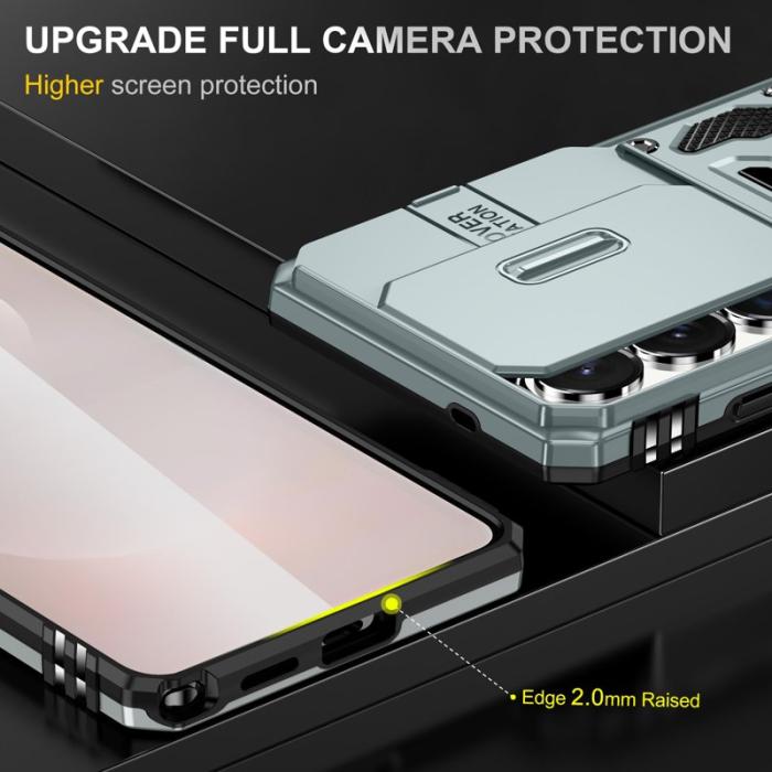 OEM - Mobilskal för Samsung Galaxy S26 Ultra Kickstand PC + TPU - Grå