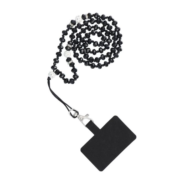 OEM - Crystal Diamond telefonhänge 74m - svart