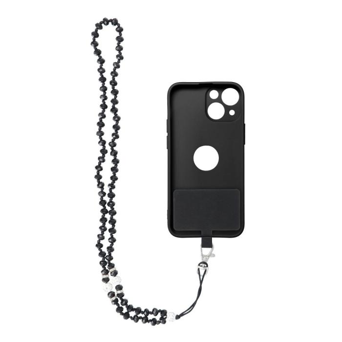 OEM - Crystal Diamond telefonhänge 74m - svart