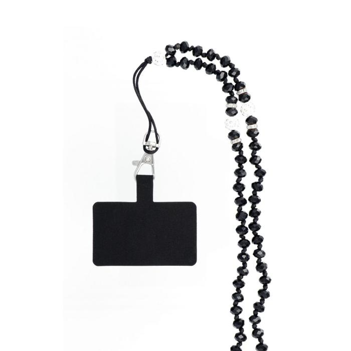 OEM - Crystal Diamond telefonhänge 74m - svart