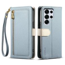 ESEBLE - ESEBLE Mobilfodral f&ouml;r Samsung Galaxy S26 Ultra Konstl&auml;der med spegel - Ljusbl&aring;