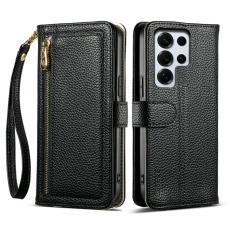 ESEBLE - ESEBLE Mobilfodral f&ouml;r Samsung Galaxy S26 Ultra Konstl&auml;der med spegel - Svart