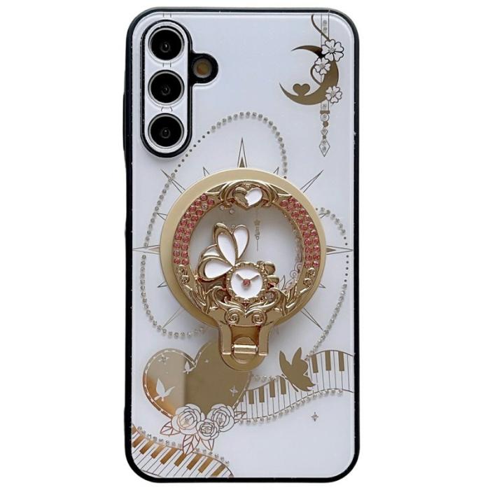 OEM - Mobilskal för Samsung Galaxy S26 Magnetiskt Kickstand TPU + PC - Vit