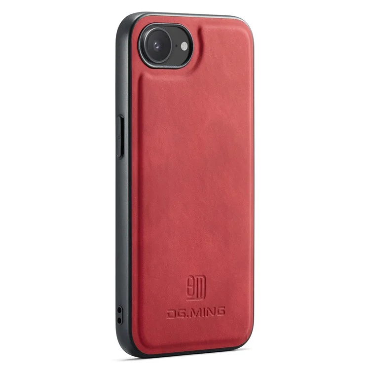 DG.MING Mobilskal till iPhone 16e Hybrid Läder - Röd | 2353 | AlltMobil