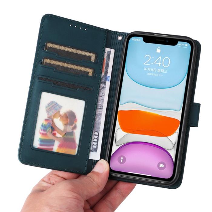 BETOPNICE - BETOPNICE iPhone 11 Plånboksfodral Magnetiskt Detachable Konstläder - Blå