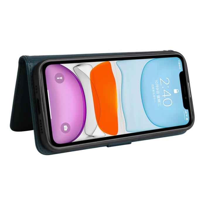 BETOPNICE - BETOPNICE iPhone 11 Plånboksfodral Magnetiskt Detachable Konstläder - Blå