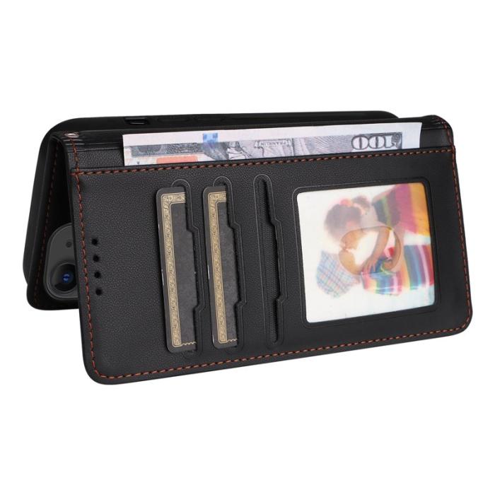 BETOPNICE - BETOPNICE iPhone 11 Plånboksfodral Magnetiskt Detachable Konstläder - Svart